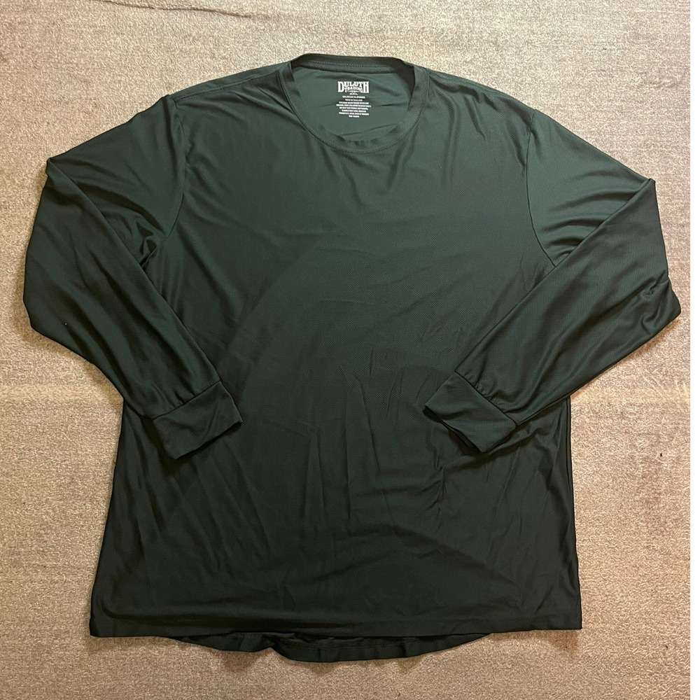 Duluth Trading Co Armachillo Cooling Shirt Mens 2XL Green Long Sleeve Workwear